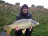 21lb mirror caught from Horseshoe lake on single crab boilie